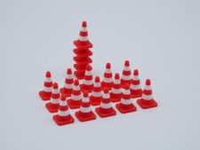 Leitkegel / Pylon - Maßstab 1:50 - rot/weiß - 20 Stück - stapelbar