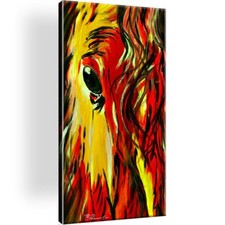 Pferd Wandbild. Kunstdruck auf Keilrahmen. Größe 80x45cm