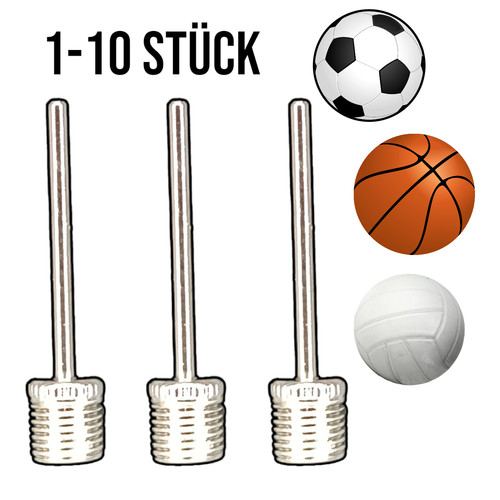 10x ballnadel fußball - ballnadel,