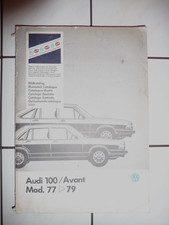 Audi 100 typ43 teilekatalog - 100,