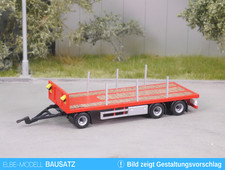 EM117.2 1:87 Bausatz 3achs Drehschemel Pritschenanhänger mit Rungen