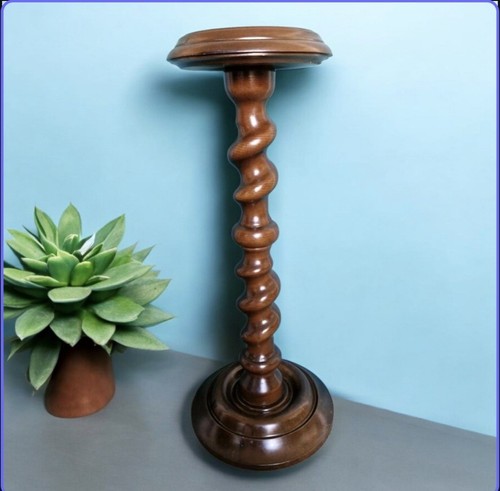 Vintage holz kunststoff säule - holz,