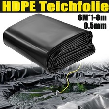 Teichfolie Teichfolien 0.5mm HDPE Reststücke Bachlauf Garten Landschaftsbau 6m