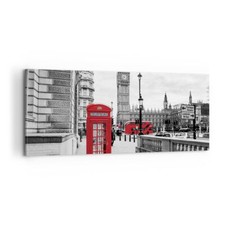 Wandbilder 100x40cm Leinwandbild Schuppen Telefon London Groß Bilder Wanddeko