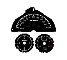 Tachoscheibe, speedometer 160 km/h Smart 451 Diesel Passion Brabus Xclusive