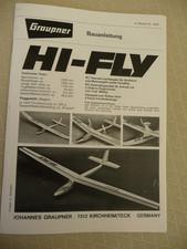 Bauanleitung und Stückliste von der HI-FLY - Graupner