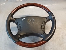3SK* Mercedes-Benz W220/W215 Lenkrad Holzlenkrad Wurzelholz Leder Grau
