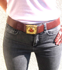 Lederkoppel Rote Armee Russland  Moskau Gürtel 80-110cm  Faschingsartikel  DDR