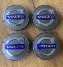 4x Original Volvo Felgenkappen grau, Nabenkappe, Radnabendeckel, 30666913