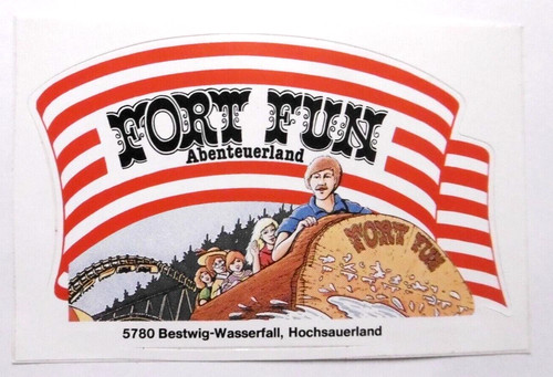 Werbe aufkleber fort fun - fort,