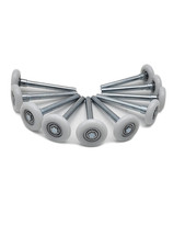 Laufrolle mit Kugellager (10 Stück) Rolle 46 mm Ø ,Schaft 11mm Ø Länge 119 NEU