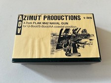 ADV Azimut 3,7cm Flak M42 Naval Gun + Crew Resin 1:35 Rarität