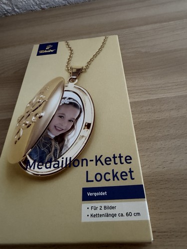 Medaillon kette vergoldet - kette,