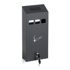 Wandaschenbecher Hängeaschenbecher Außenascher Metall-Aschenbecher anthrazit