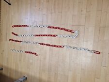 3 Stück Absperrkette Rot Weiß Kunststoffkette 9mm Stärke Kunststoff Warnkette