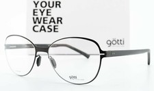 GÖTTI SWITZERLAND Damen Brille LUNA BLKM 53-17 Schwarz Matt Titan Japan M OVP
