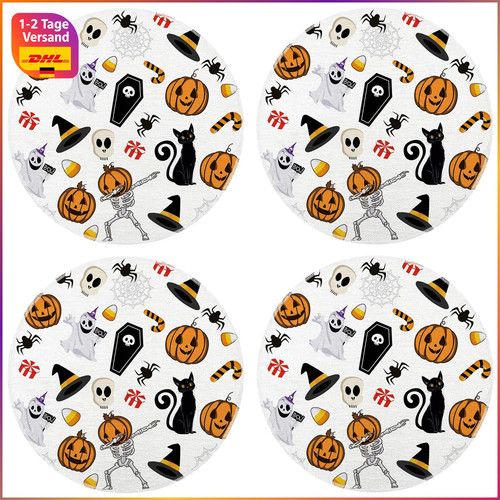 Platzsets halloween leinen - platzsets,