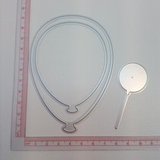 Luftballons Stanzschablone cutting dies Prägeschablone Scrapbooking Basteln