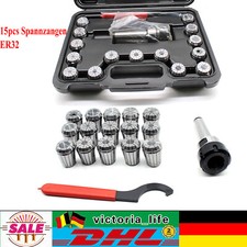 15pcs Spannzangen ER32 Set Spannfutter MK3 M12 für CNC Industrie Fräsmaschinen