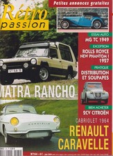 RETRO PASSION NR. 164 MATRA RANCHO / RENAULT CARAVELLE / 2 PS / MG TC 1949
