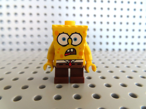Lego figur spongebob shocked - spongebob,