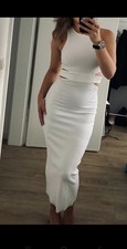 Zara Kleid Creme Weiß Gr. 34