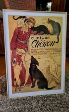 *Clinique Chéron* Théophile Steinlen ~ Poster / Bild / Kunstdruck Hunde Katzen 
