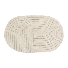 Badezimmermatte Badematte Badezimmerteppich Duschvorleger 50x80cm Boho beige