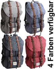 Großer Rucksack mit gepolstertem Laptopfach Schule Uni Freizeit Wandern Daypack 