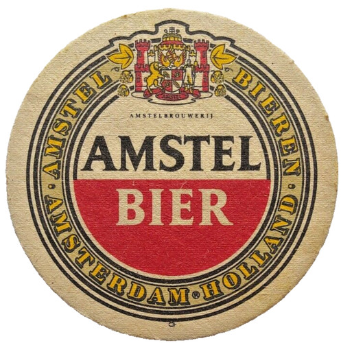 Alter bierdeckel amstel - bierdeckel,