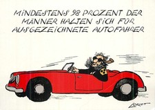 AK - Loriot Cartoon - Männer