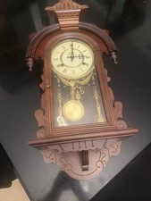 Meister Anker Wanduhr Holz-Pendeluhr mit Schlagwerk / Schlüssel Aufzug Vintage