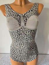 Schlankstütz Shapewear Badeanzug, UBF-PU - Leo de Luxe - Silber - L 42 44 - SK 2