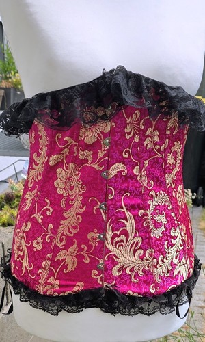 Corsage pink mit goldenen