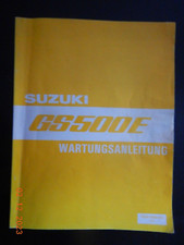Wartungsanleitung suzuki gs500 - wartungsanleitung,