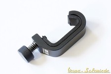 Halteklemme Gepäckträger - Alu CNC / Schwarz- Vespa Roller Scooter Halter Klemme