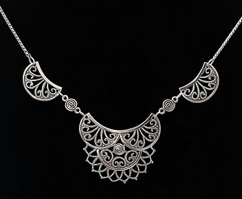 Collier halskette silber - collier, art