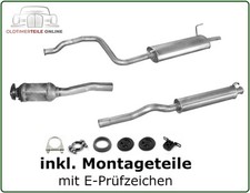 Auspuffanlage mit Kat AUDI 80 (B4) 1.6 + 2.0 + 2.0E Katalysator Mittel + Endtopf