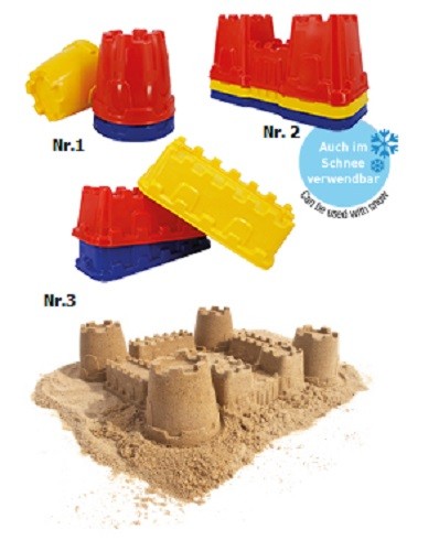 Spielstabil sandform burgmauer - sandform,