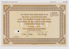 FAG Kugelfischer G. Schäfer 1985 Schweinfurt 10.000 INA Wälzlager Herzogenaurach