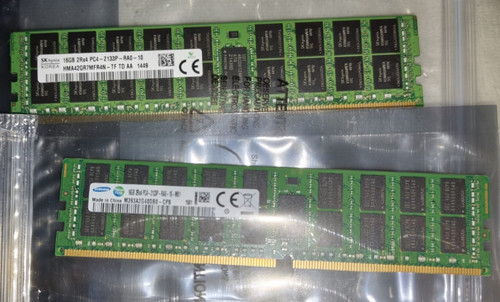 15x 16gb ddr4 2133 - ecc, rdimm