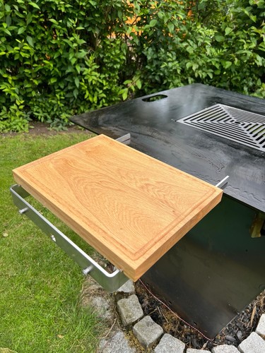 Grillbrett ablage eiche - grillbrett, für