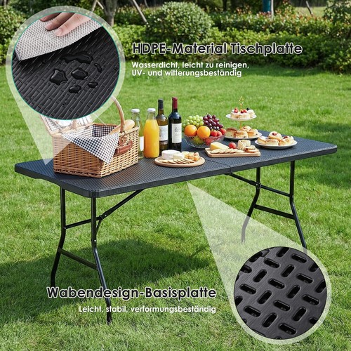 Klapptisch buffettisch rattan - buffettisch,
