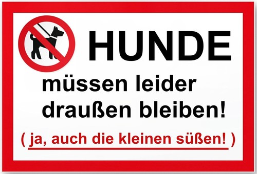 Blechschild 12 hunde - 18,