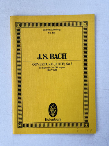 Noten bach ouverture - j.s.,