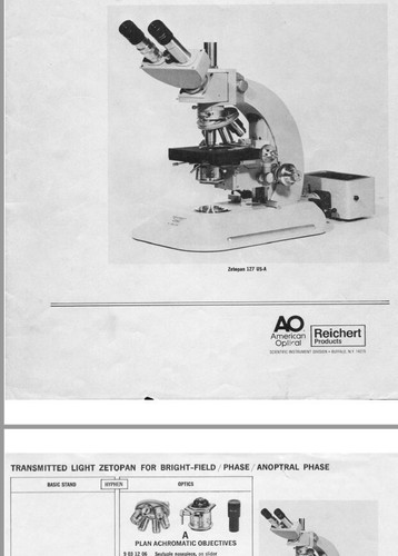 Reichert zetopan microscope - zetopan,