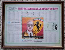 Ferrari historischer Kalender von  1940 Horst Isaumanns Copyrights 1989 PILM 