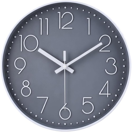 Wanduhr funk 30cm - modern, leise