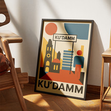 Kudamm Berlin Poster A3 –