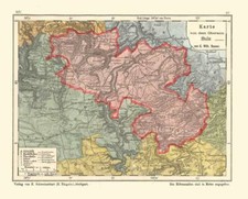 Oberamt Sulz Bauser Hand-Atlas REPRINT der KARTE von 1885 